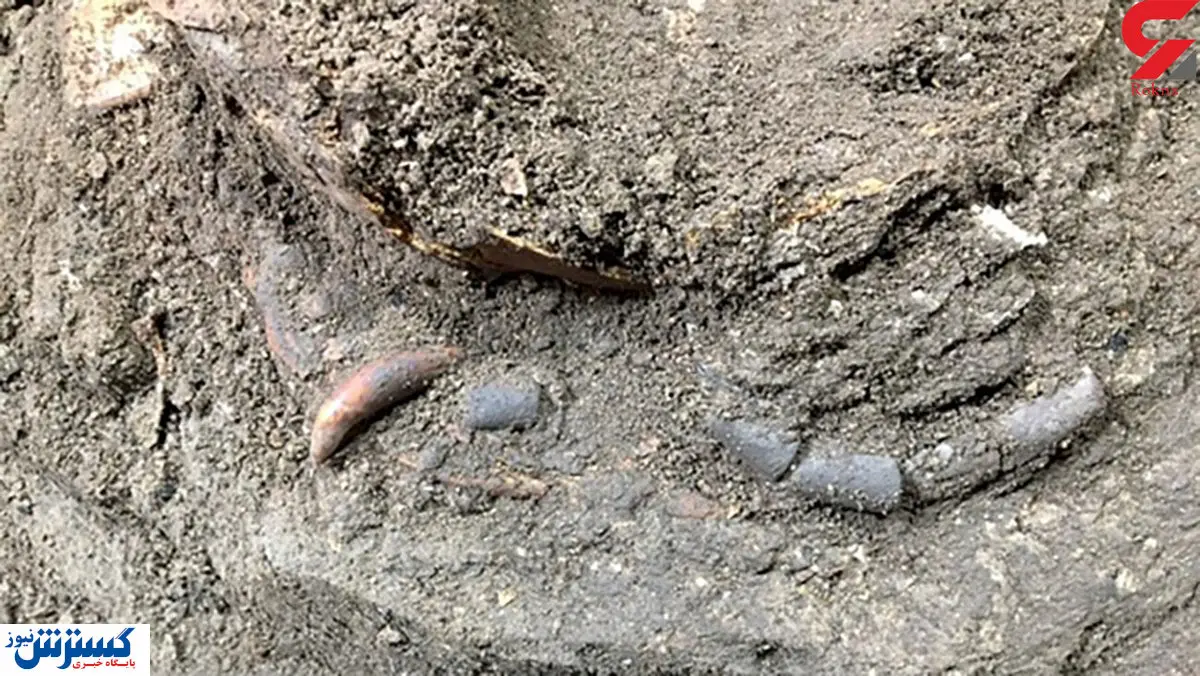 کشف اسکلت ۱۲ هزار ساله در مازندران / عکس