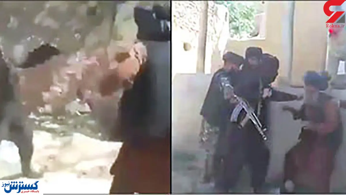 تازیانه زدن پیرمرد بینوا به خاطر رقصیدن / عکس