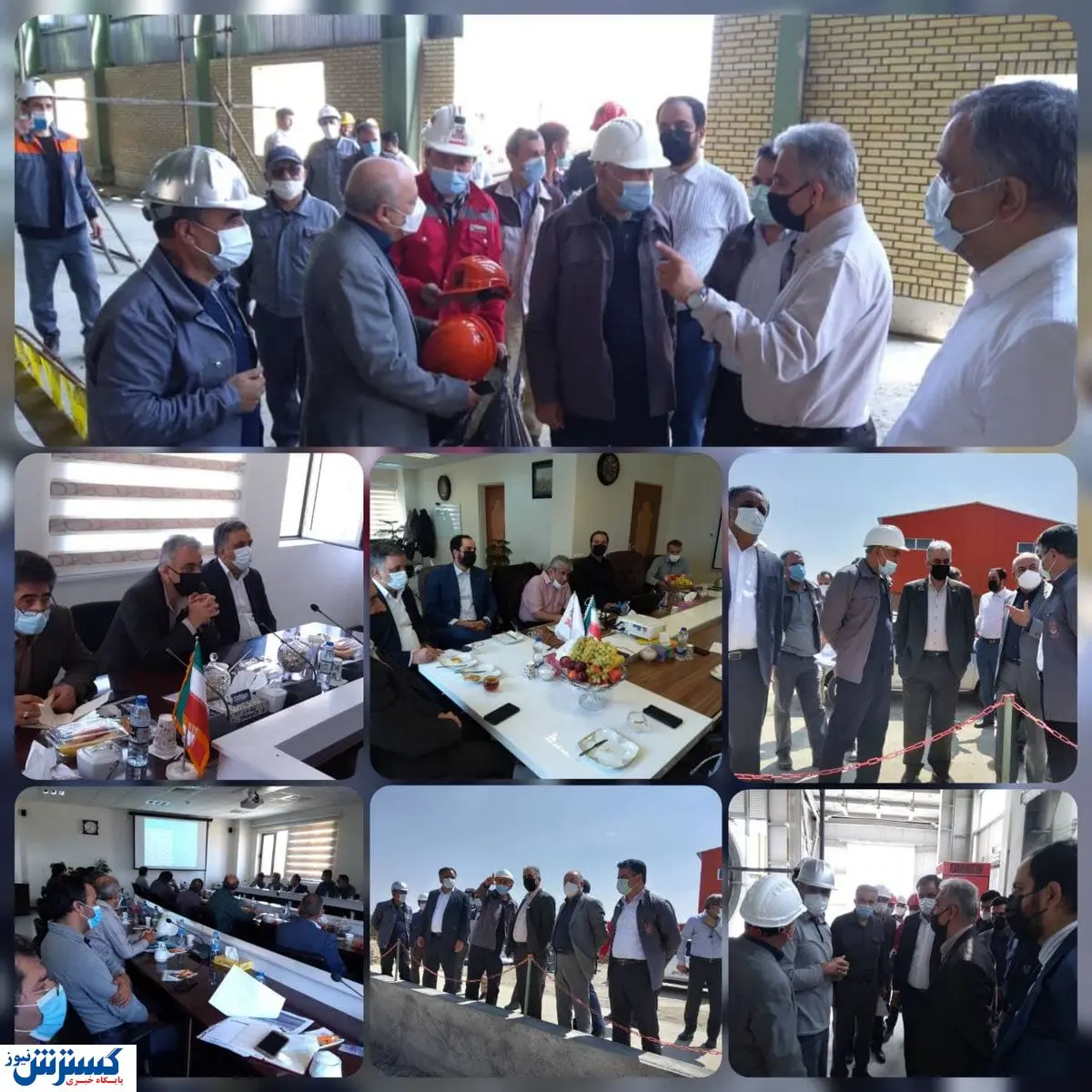 بازدید مدیرعامل شرکت مس از کارخانه آهک اهر