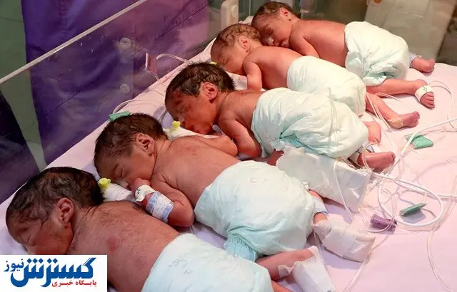 مادر جوان پنج قلو به دنیا آورد/ آخرین وضعیت نوزادن