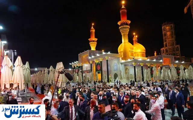 رئیس جمهور فرانسه به حرمین عسکریین رفت