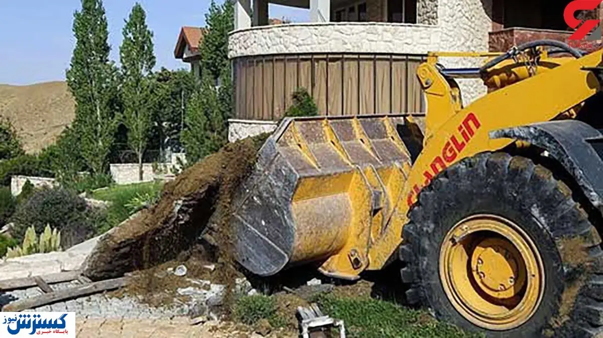 اولین فیلم از شهرک اشرافی باستی هیلز لواسان پس از برداشتن گیت حفاظت غیرقانونی