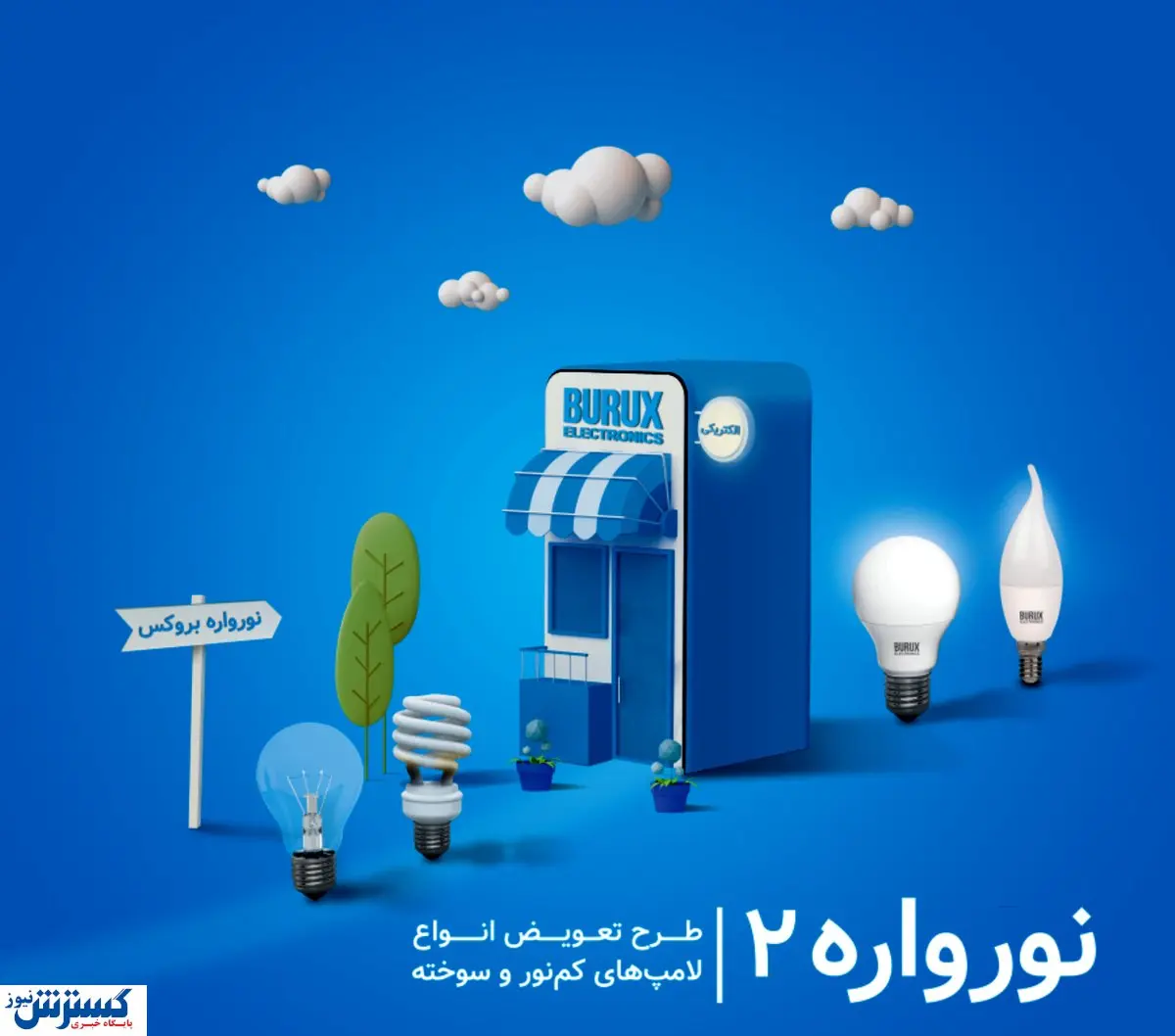 نورواره بروکس؛ تعویض لامپ فرسوده با لامپ سالم