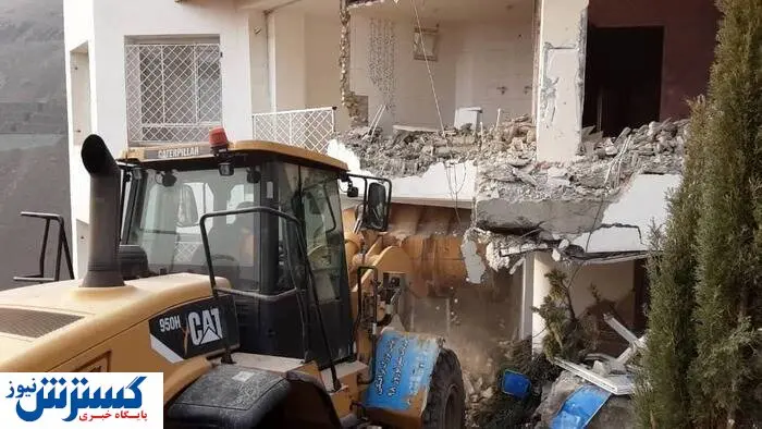 تخریب ویلای لاکچری ۵ هزارمتری در تهران + عکس