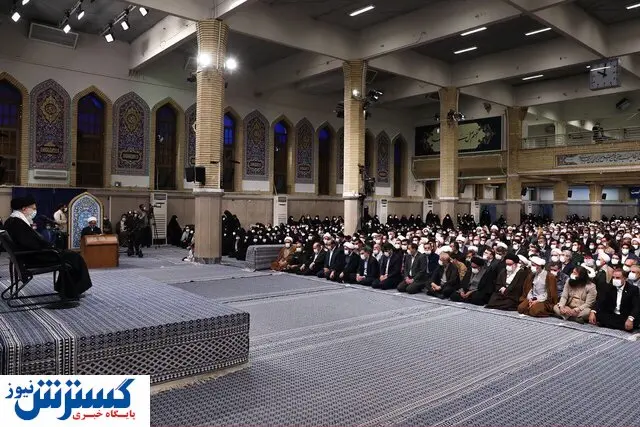 دیدار رهبر انقلاب با مردم قم