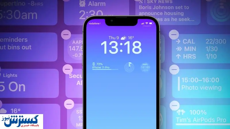 نمایشگر همیشه روشن آیفون ۱۴ پرو