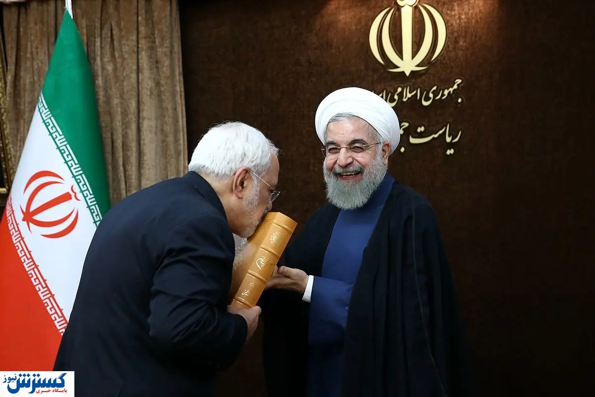 روحانی، ظریف را غافلگیر کرد+عکس