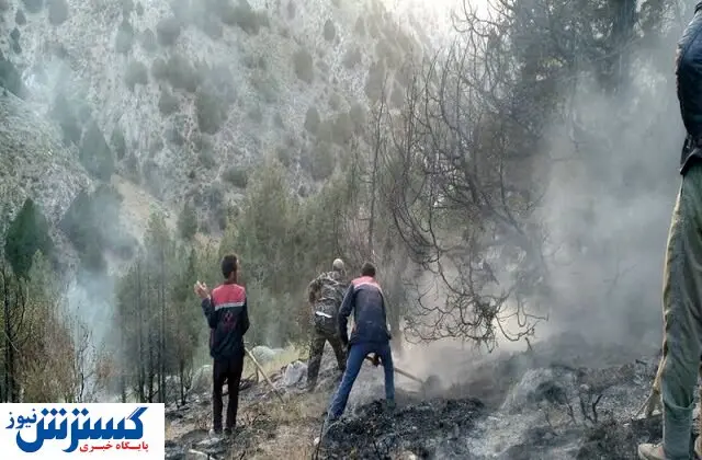۱۰ هکتار از مراتع و جنگلهای ارس طعمه حریق شدند