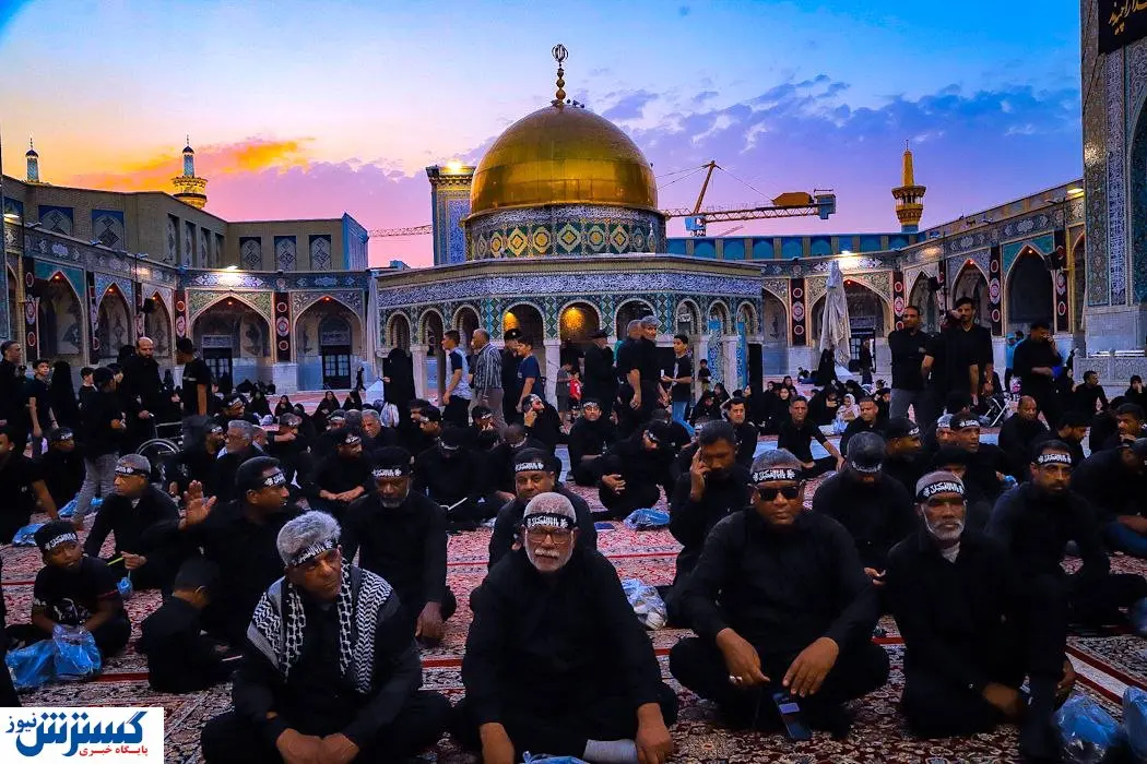 گزارش تصویری | عزاداری سنتی هرمزگانی ها در حرم رضوی