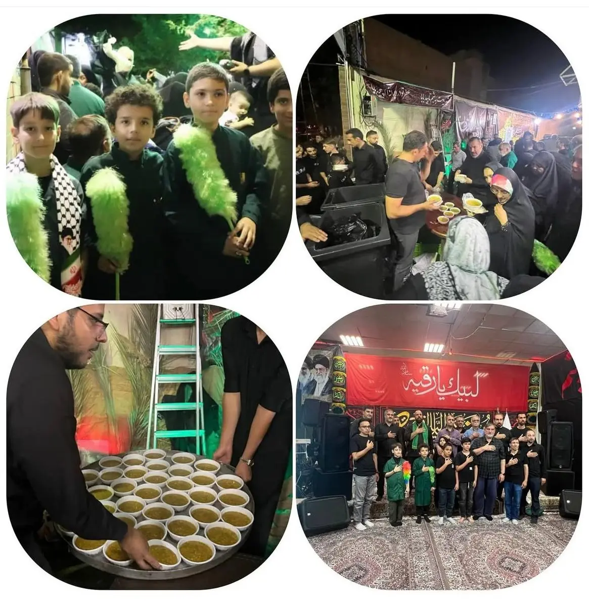 مراسم بزرگداشت شهادت حضرت رقیه به همت هیات رزمندگان رضوی برپا شد